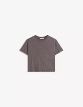 Short sleeve T-shirt with eyelets