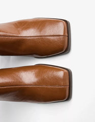 Chunky heel ankle boots