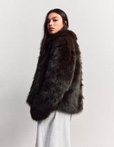 Faux fur jacket