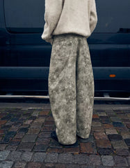 Barrel print trousers