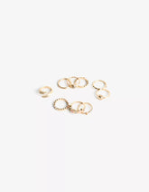 9-pack of rhinestone rings