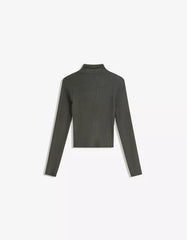 Ribbed high neck sweater