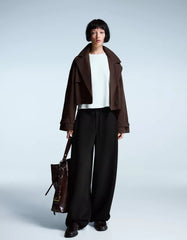 Plush barrel pants with stoppers