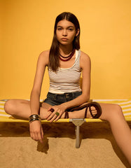 Studded flat slider sandals