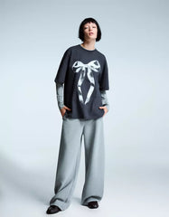 Printed short sleeve oversize T-shirt