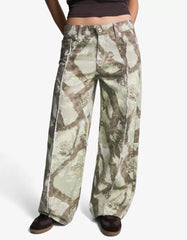 Printed boyfriend jeans