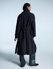 Soft trench coat with belt