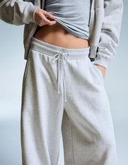 Plush barrel pants with stoppers