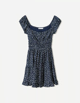 Mini dress with ruffles