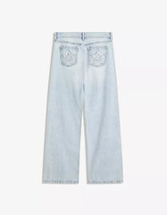 Studded star baggy jeans