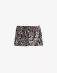 Sequined mini skirt