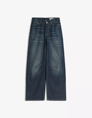 Low-rise slouchy jeans