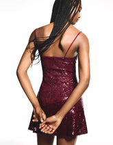 Strappy sequined dress