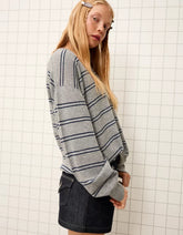 Sweater with polo collar