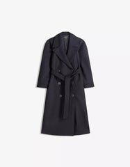 Oversize wool blend coat with belt