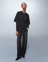 Oversize short sleeve glitter T-shirt