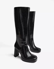 Platform high-heel boots