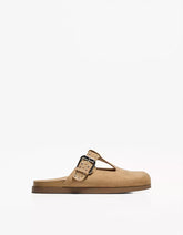 Clogs with buckle detail