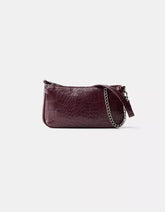 Leather effect mini handbag