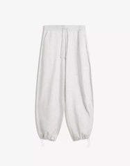 Plush barrel pants with stoppers