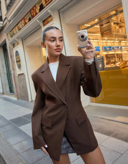 Blazer with side button