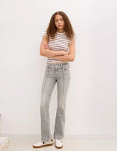Low-rise bootcut jeans