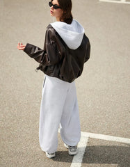 Plush barrel pants with stoppers