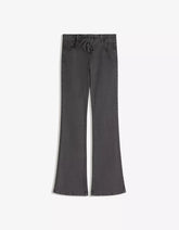 Lace-up flared pants