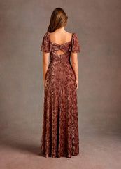 Alba Rosewood Maxi Dress