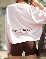 Printed boxy-fit long sleeve T-shirt