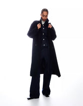 Long drop-shoulder coat