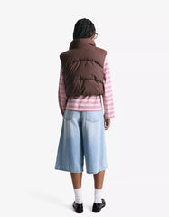 Cropped puffer vest
