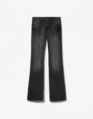 Low-rise bootcut jeans