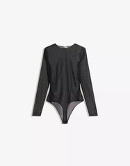Long sleeve tulle bodysuit