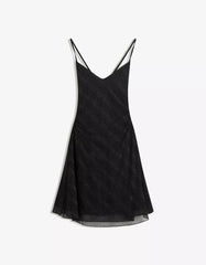 Tulle mini dress with rhinestones