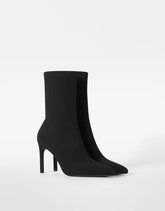 Tailored high-heel ankle boots