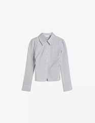 Fitted shirt with gathered side