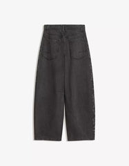 Barrel pants with rhinestone detail