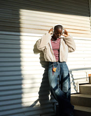 Faux fur hooded jacket