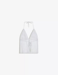 Sequined halter neck top