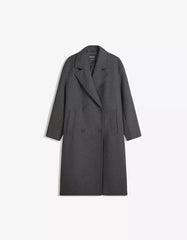 Long drop-shoulder coat