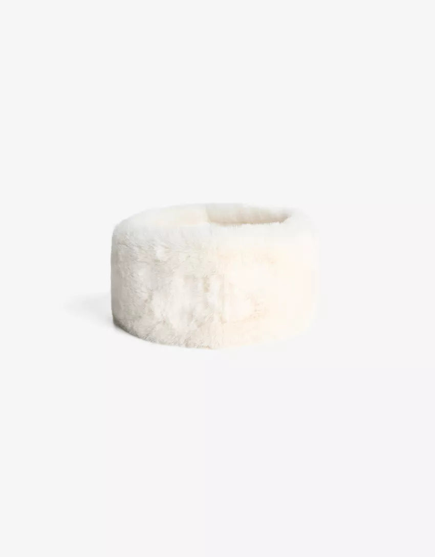 Faux fur hair band