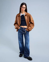 Leather effect jacket