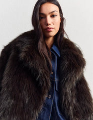 Faux fur jacket