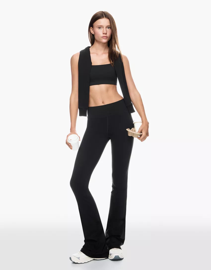 Technical flared pants