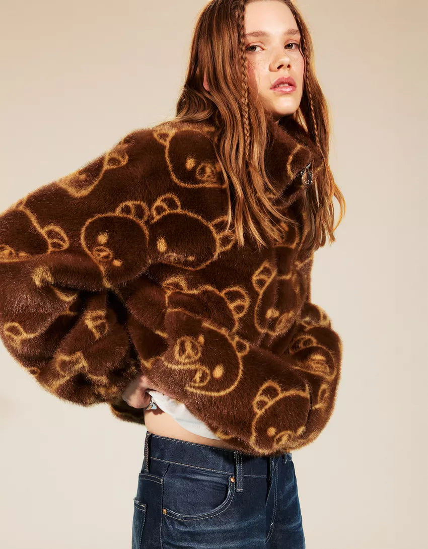 Rilakkuma faux fur jacket