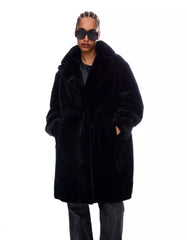 Faux fur coat