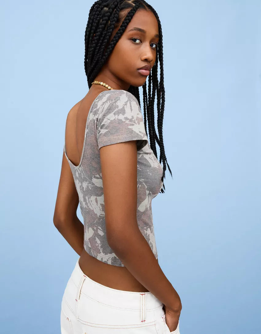 Short sleeve T-shirt with print