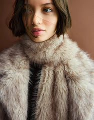 Faux fur stole
