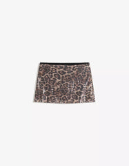 Sequined mini skirt
